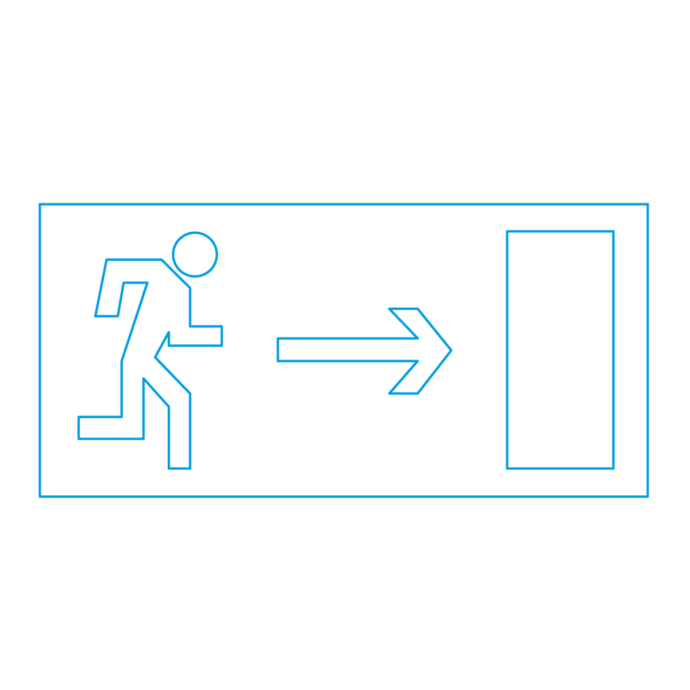 Pictogram nooduitgang